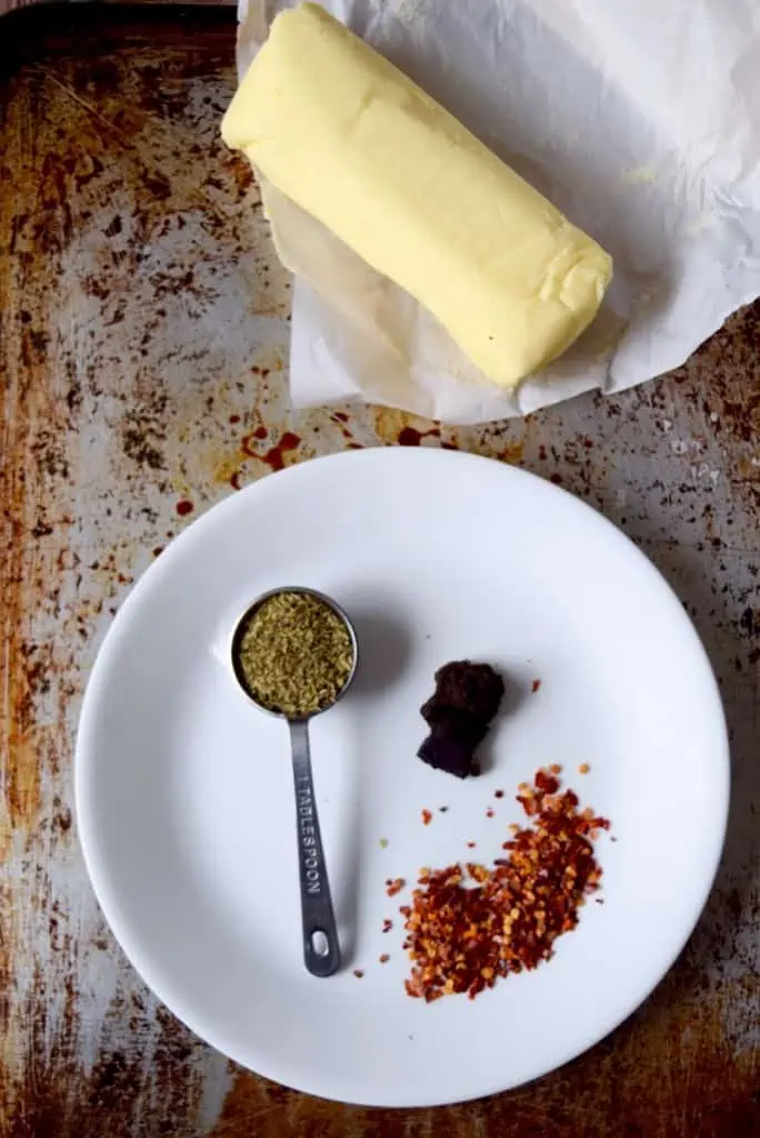 spicy italian ingredients - hash infused butter